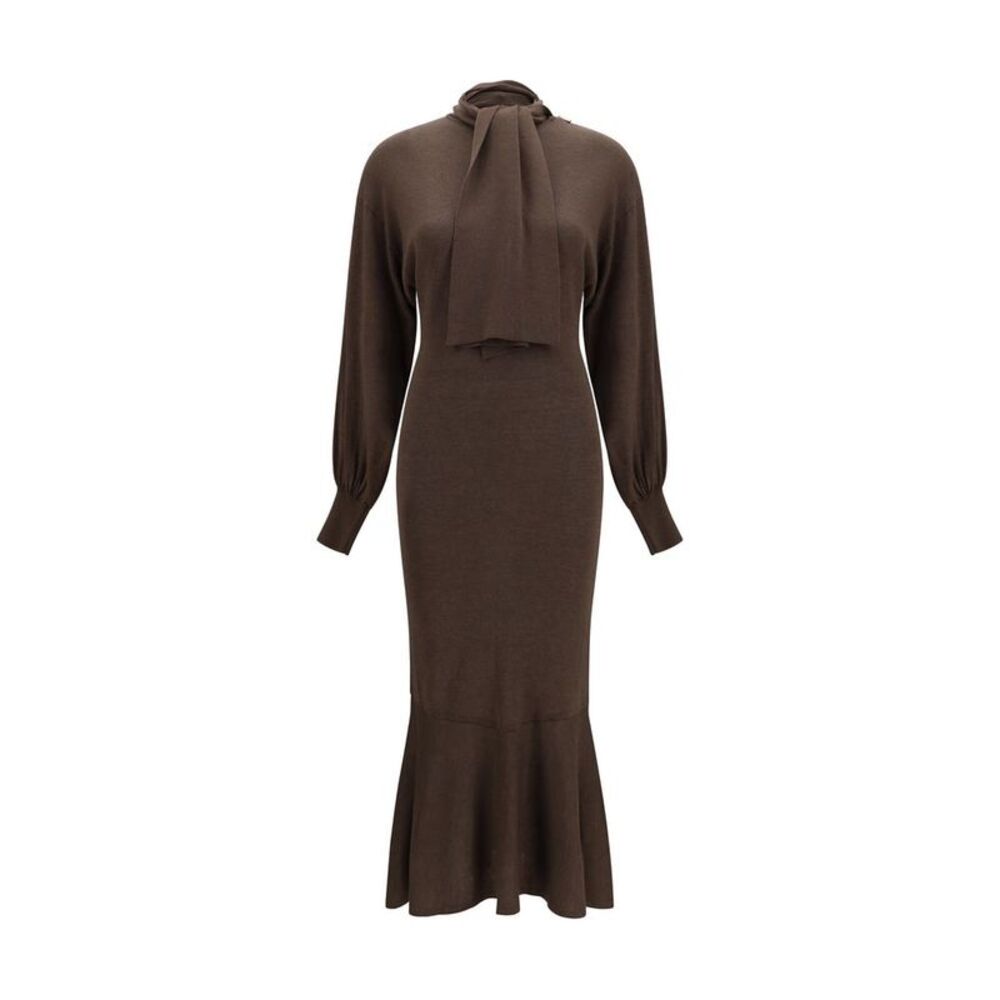 Jacquemus Brown Silk Casual Women's Dress